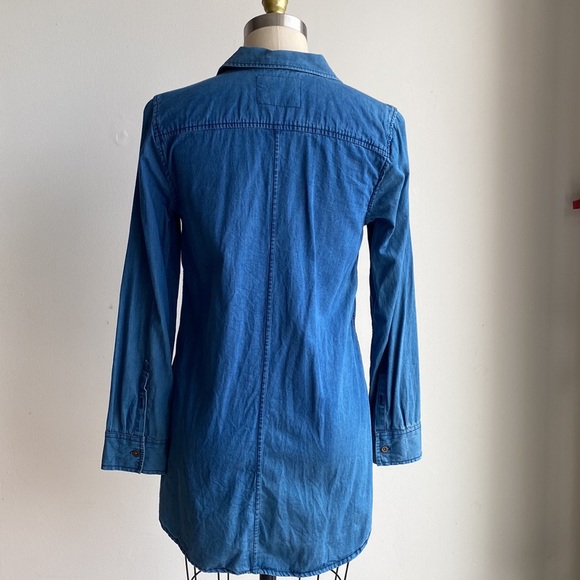 Anthropologie Holding Horses Denim Shirt Size 6 - Picture 3 of 8